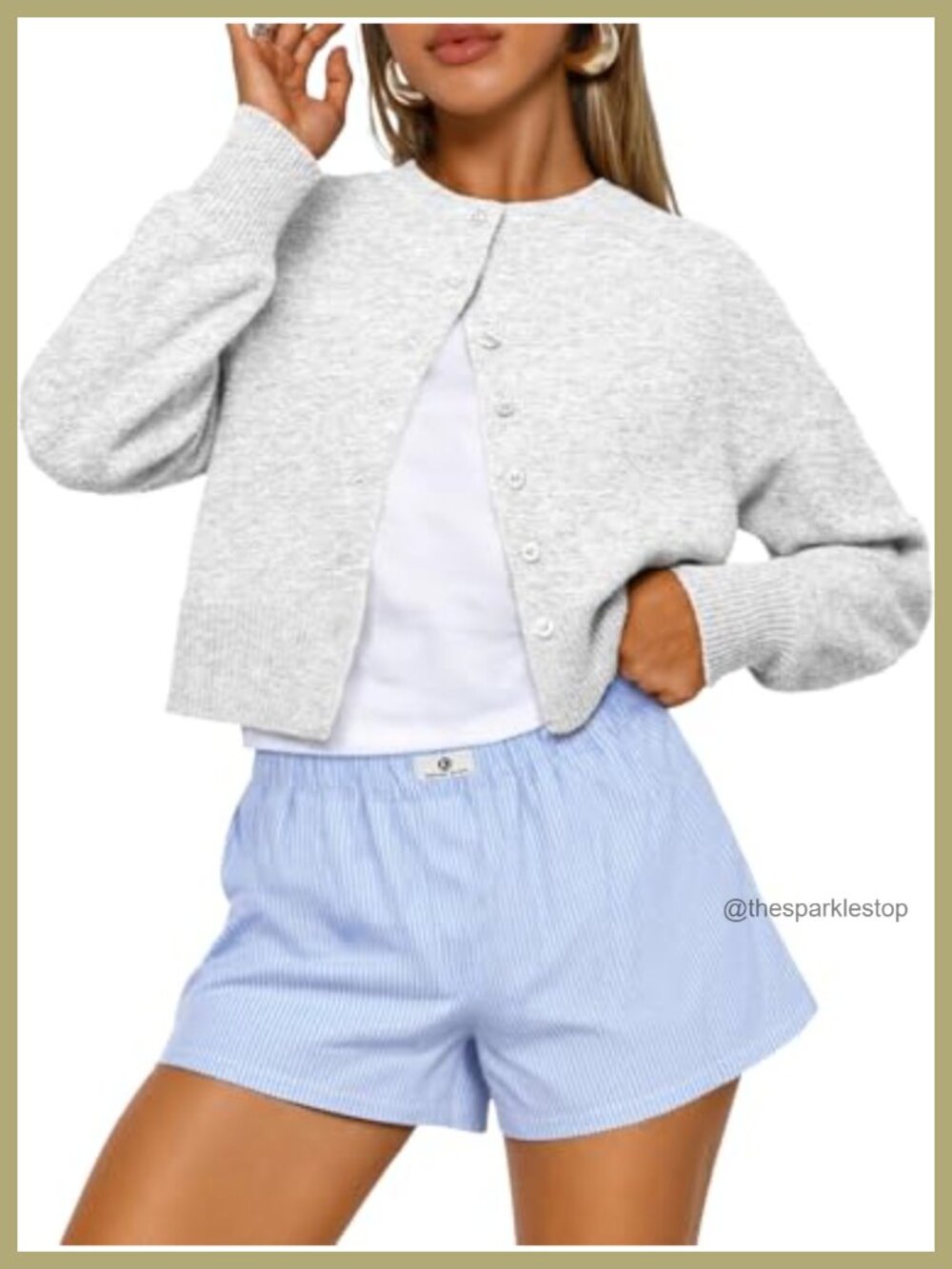 Cropped Cardigan Sweater for Women Buttery Soft Knit Lightweight Layer